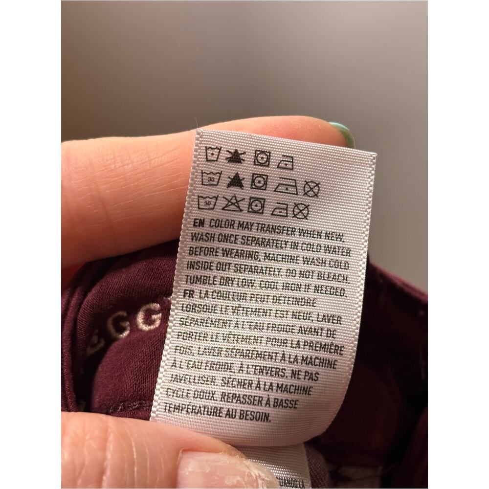 American Eagle Outfitters Women's Burgundy Hi-Rise Jeggings Size 2 Regular - Picture 7 of 9